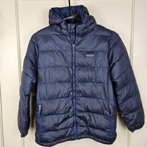 Patagonia Down Fill Puffer Hooded Jacket Insluated Coat Kid's Youth Size: M (10)
