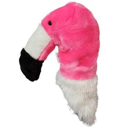NEW Daphnes Headcovers Flamingo Hybrid/Fairway Headcover w/ Drawstring