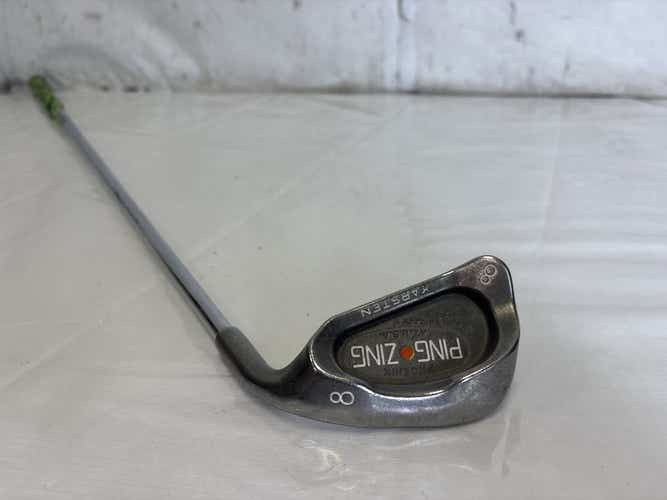 Used Ping Zing Orange Dot 8 Iron Steel Individual Iron 36.5"