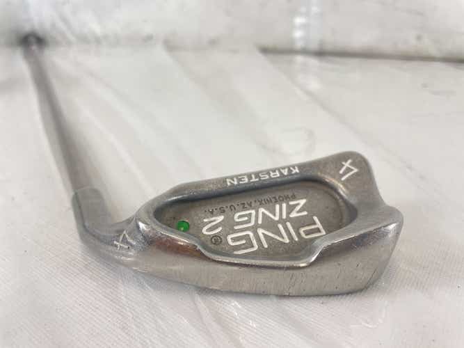 Used Ping Zing 2 Green Dot 4 Iron Regular Flex Titanium Shaft Individual Iron 39.5"