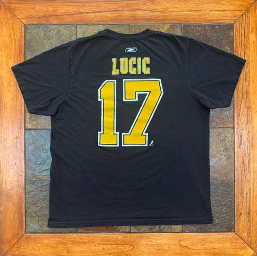 Boston Bruins Milan Lucic Used Men's Reebok Shirt