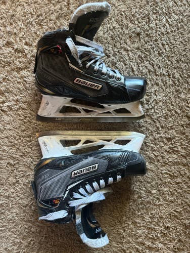 Used Intermediate Bauer Regular Width Size 4 Supreme S27 Hockey Goalie Skates