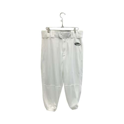 Used Rawlings Adult Md White Knickers Baseball And Softball Bottoms