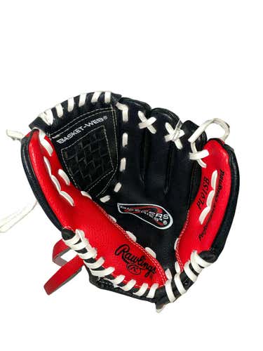 Used Rawlings Pl91sb Right Hand Throw Baseball Glove 9"