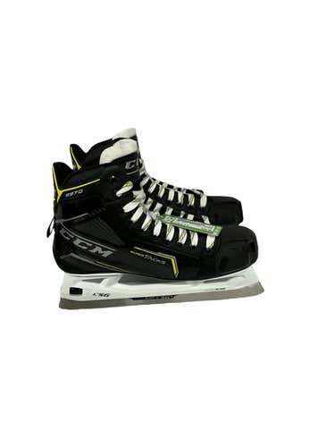 Used Ccm Tacks 9370 Senior Hockey Goalie Skates Size 9