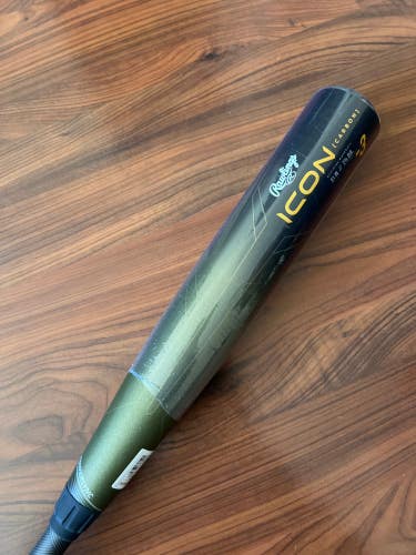 New BBCOR Certified 2023 Rawlings ICON Composite Bat (-3) 28 oz 31"