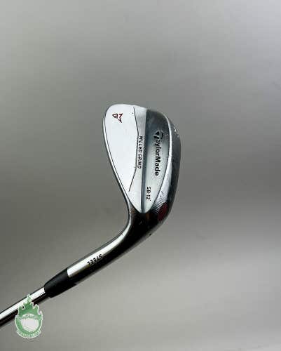 Used RH TaylorMade Milled Grind SB Chrome Wedge 56*-12 DG Wedge Steel Golf Club