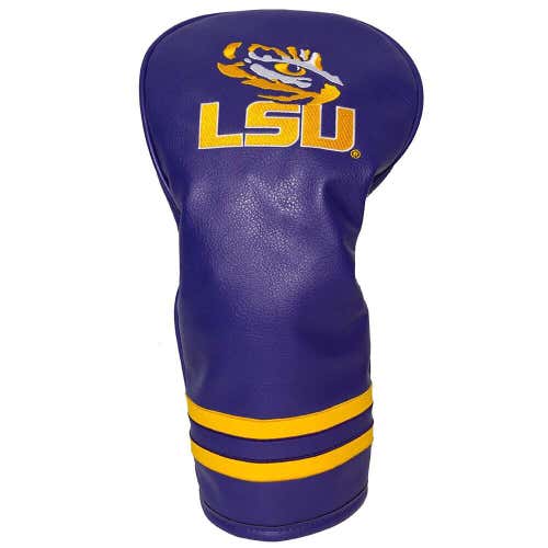 Team Golf Vintage Single Driver Headcover (LSU Tigers) Fits Oversized NEW