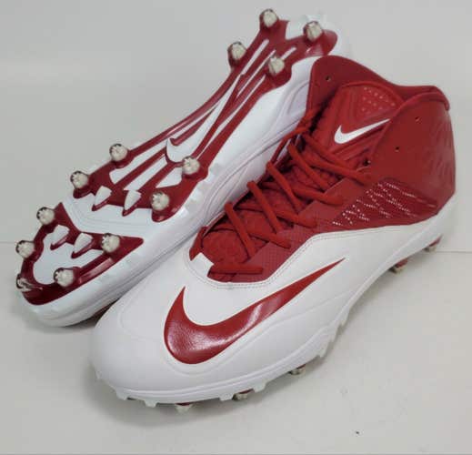 Nike Zoom Elite TD (US Size 17) Men's Football Cleats Red White