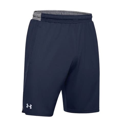 Men's Navy Blue UA Pocketed Raid Shorts