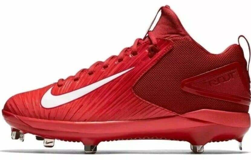 Men's NIKE Max Air Mike Trout Red US Size 15 Metal Baseball Cleats