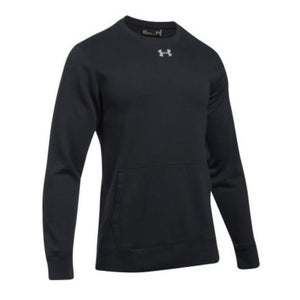Men's Black Under Armour Fleece Crewneck Sweatshirt