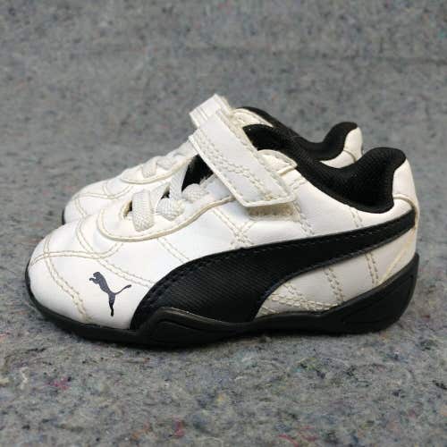 Puma Tune Cat 3 Boys Shoes Size 5C Baby Sneakers White Black Low Top Athletic
