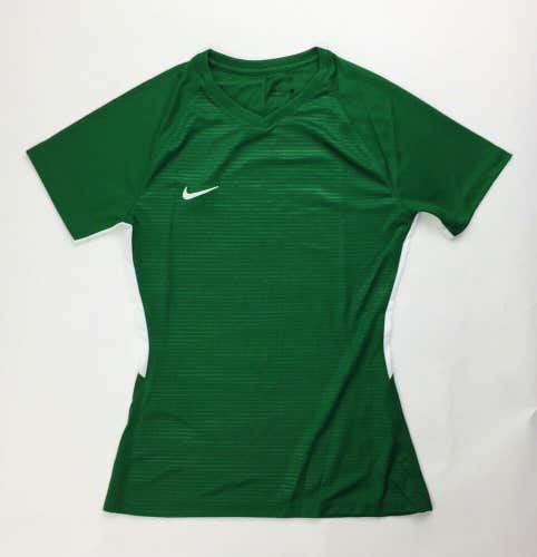 Nike Dry Tiempo Premier Short Sleeve Shirt Women's XL Green White 894495