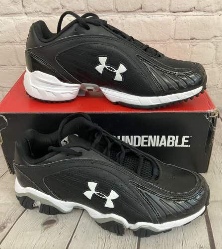 Under Armour Streak Turf Men's Football Shoes Color Black White US Size 8.5