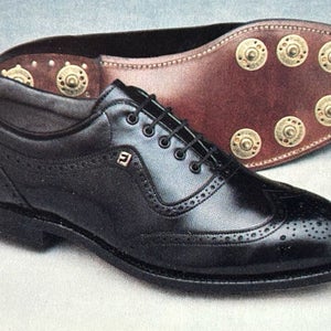 Footjoy Classics Golf Shoes (Black, 10.5C) Vintage NEW