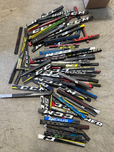 Large Lot of Broken Hockey Sticks for Projects - #C349