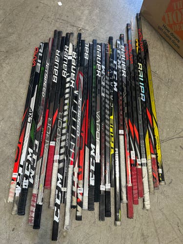 x28 Large Lot of Broken Hockey Shafts for Projects - #C351