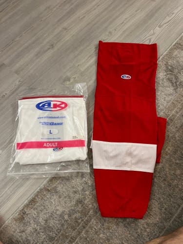 Home/Away Red Wings Senior Athletic Knit  HS2100 Socks