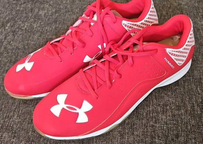 Under Armour ClutchFit (US Size 15) Men's Baseball Cleats Red