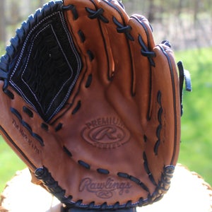 Used Rawlings Right Hand Throw Outfield Premium Series Softball Glove 14"