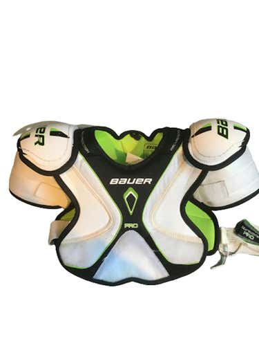 Used Bauer Pro Sm Hockey Shoulder Pads
