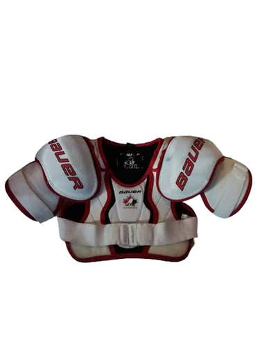 Used Bauer Canada Sm Hockey Shoulder Pads