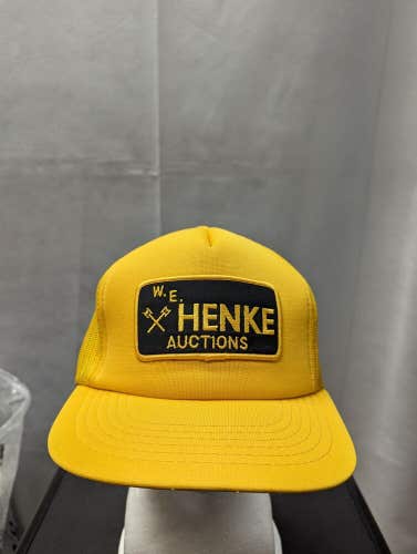 Vintage W.E. Henke Auctions Mesh Trucker Snapback Hat