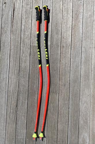 Used 46in (115cm) Leki Racing WCR TBS GS3D Ski Poles