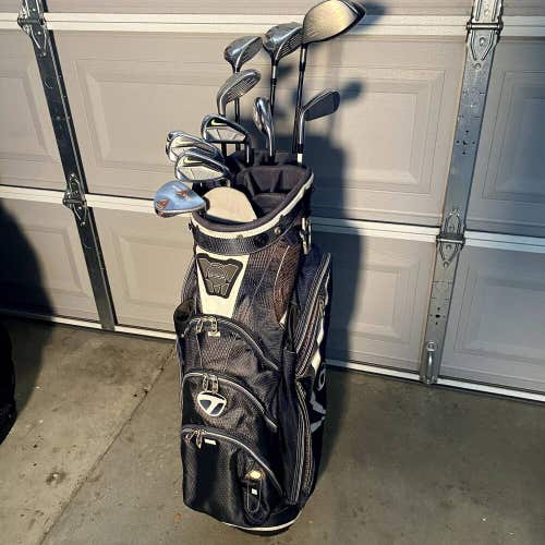 Taylormade and Nike Vapor Speed Golf Club Complete Set With 14 Way Bag