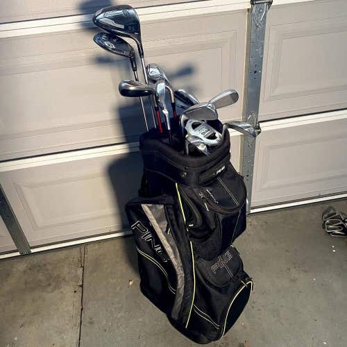 Ping G700 Golf Club Complete Set With Ping Pioneer Golf Bag
