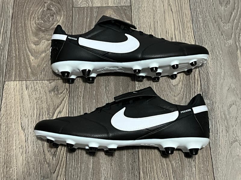 Nike Premier III 3 FG Soccer Cleats Black White AT5889-010  display picture 2