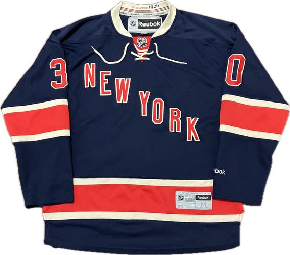 New York Rangers Henrik Lundqvist Heritage Reebok NHL Hockey Jersey Size M