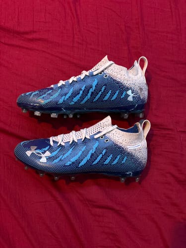 Blue Under Armour Soccer Cleats
