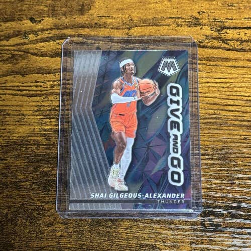Shai Gilgeous-Alexander OKC Thunder 22-23 NBA Mosaic Give and Go Insert Card #10