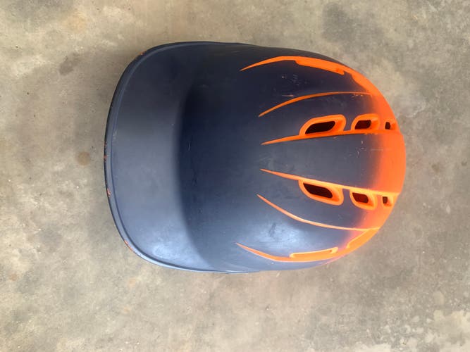 Used 6 1/2-7" Boombah Batting Helmet. orange/navy- good condition