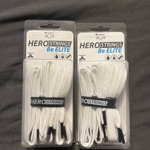 2 ECD White Lacrosse Hero strings