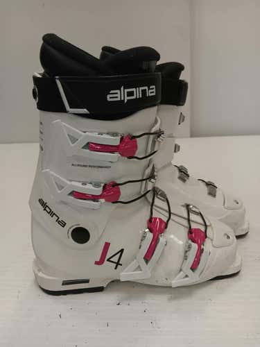 Used Alpina Aj4 Girl 225 Mp - J04.5 - W5.5 Girls' Downhill Ski Boots