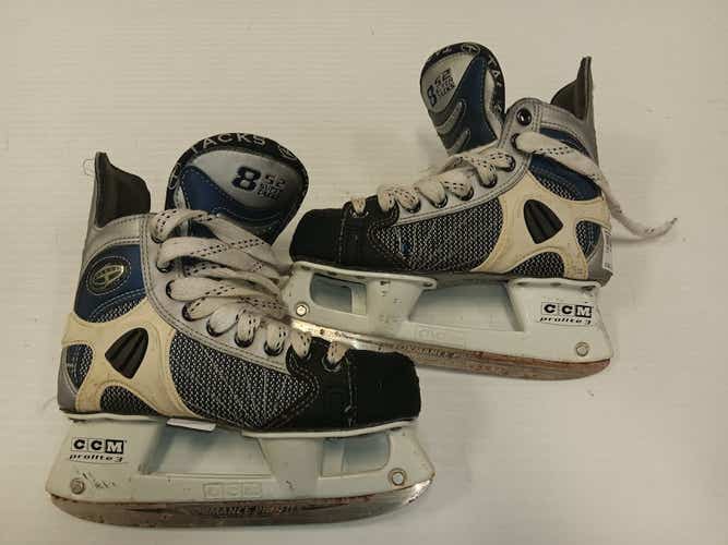 Used Ccm 852 Tacks Junior 03.5 Ice Hockey Skates