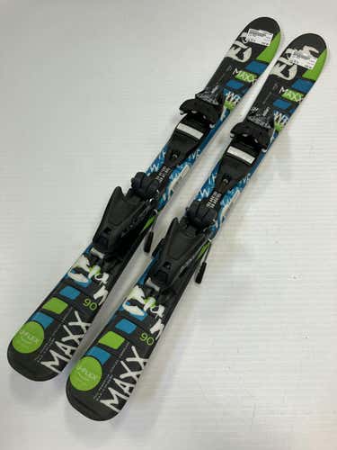 Used Elan Maxx 90 Cm Boys' Downhill Ski Combo