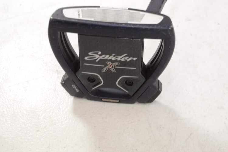 TaylorMade Spider X Navy Small Slant 35" Putter Right KBS CT Tour Steel # 172669