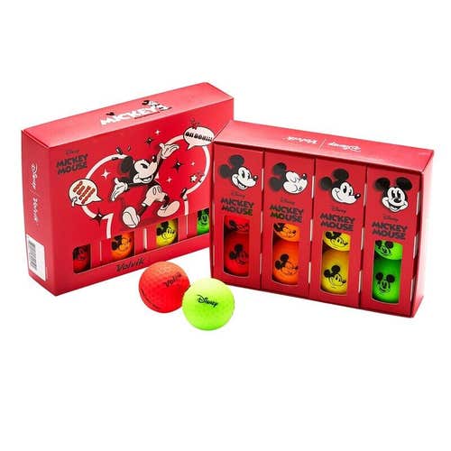Disney Mickey Mouse Volvik Vimax Matte Finished Golf Balls - Limited Edition