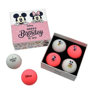 Disney Birthday Volvik Vivid 4-Ball Pack - Limited Edition Mickey & Minnie