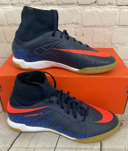 Nike JR HypervenomX Proximo IC Boys Indoor Soccer Shoes Obsidian Crimson US 4.5Y