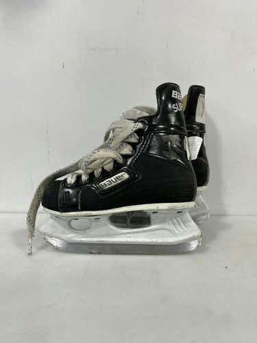 Used Bauer Sup 97 Youth 09.5 Ice Hockey Skates