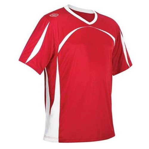 Xara Womens Youth Trafford 1010 Size Medium Red White Soccer Jersey Shirt New