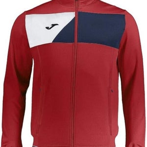 Joma Adult Unisex Teamwear Micro Crew II Size Medium Red White Blue Jacket NWT