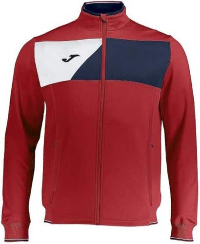 Joma Adult Unisex Teamwear Micro Crew II Size Medium Red White Blue Jacket NWT