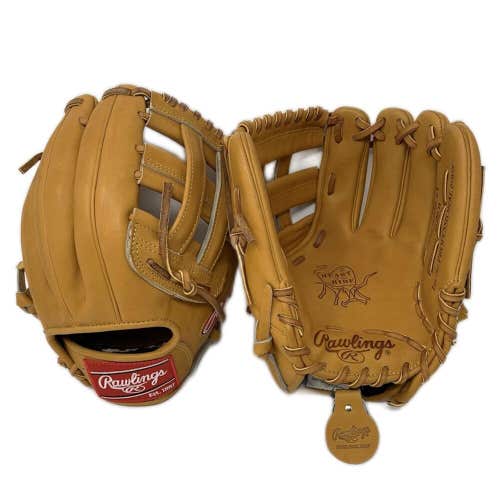 Rawlings Heart of the Hide PRO1000 Tan Baseball Glove 12 in H Web Right Hand Thr
