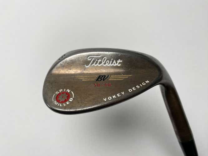 Titleist 2009 Vokey Spin Milled Oil Can 58* 8 Bounce Wedge Steel Mens RH